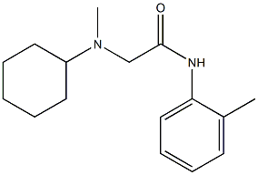 2-[cyclohexyl(methyl)amino]-N-(2-methylphenyl)acetamide Struktur