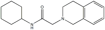 N-cyclohexyl-2-(3,4-dihydro-1H-isoquinolin-2-yl)acetamide Struktur