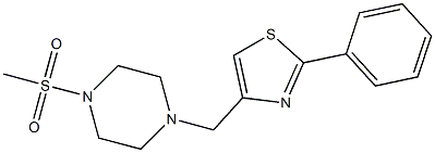 4-[(4-methylsulfonylpiperazin-1-yl)methyl]-2-phenyl-1,3-thiazole