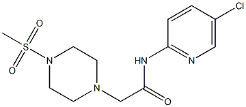 N-(5-chloropyridin-2-yl)-2-(4-methylsulfonylpiperazin-1-yl)acetamide Structure
