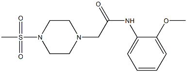 N-(2-methoxyphenyl)-2-(4-methylsulfonylpiperazin-1-yl)acetamide Structure