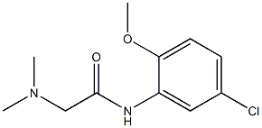 N-(5-chloro-2-methoxyphenyl)-2-(dimethylamino)acetamide Struktur