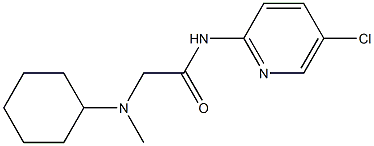 N-(5-chloropyridin-2-yl)-2-[cyclohexyl(methyl)amino]acetamide Structure