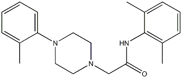 N-(2,6-dimethylphenyl)-2-[4-(2-methylphenyl)piperazin-1-yl]acetamide Structure