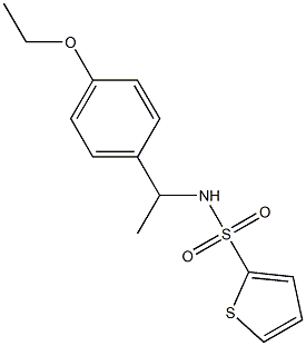 N-[1-(4-ethoxyphenyl)ethyl]thiophene-2-sulfonamide Structure