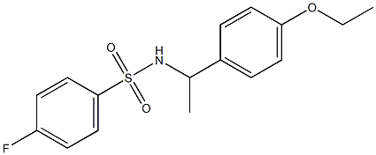 N-[1-(4-ethoxyphenyl)ethyl]-4-fluorobenzenesulfonamide