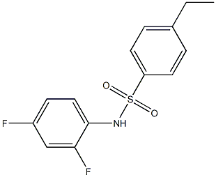 N-(2,4-difluorophenyl)-4-ethylbenzenesulfonamide Struktur