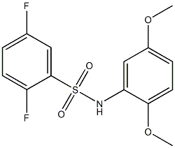 N-(2,5-dimethoxyphenyl)-2,5-difluorobenzenesulfonamide Structure