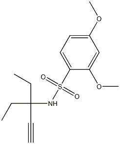 N-(3-ethylpent-1-yn-3-yl)-2,4-dimethoxybenzenesulfonamide