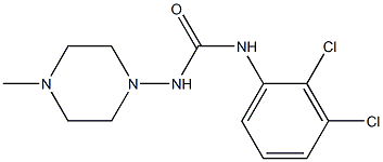 1-(2,3-dichlorophenyl)-3-(4-methylpiperazin-1-yl)urea 化学構造式