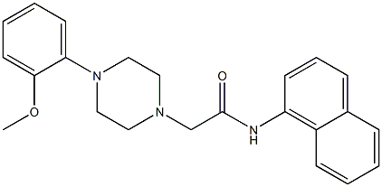 2-[4-(2-methoxyphenyl)piperazin-1-yl]-N-naphthalen-1-ylacetamide Structure