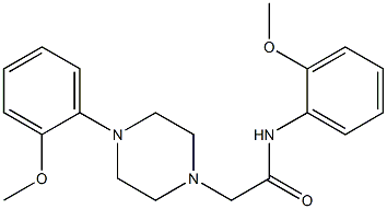 N-(2-methoxyphenyl)-2-[4-(2-methoxyphenyl)piperazin-1-yl]acetamide Structure