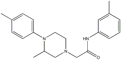  2-[3-methyl-4-(4-methylphenyl)piperazin-1-yl]-N-(3-methylphenyl)acetamide