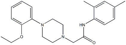 N-(2,4-dimethylphenyl)-2-[4-(2-ethoxyphenyl)piperazin-1-yl]acetamide Structure