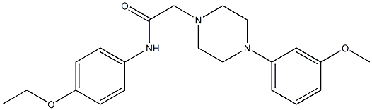 N-(4-ethoxyphenyl)-2-[4-(3-methoxyphenyl)piperazin-1-yl]acetamide Struktur