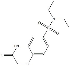 N,N-diethyl-3-oxo-4H-1,4-benzoxazine-6-sulfonamide 结构式