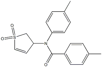 N-(1,1-dioxo-2,3-dihydrothiophen-3-yl)-4-methyl-N-(4-methylphenyl)benzamide