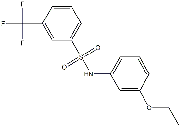 N-(3-ethoxyphenyl)-3-(trifluoromethyl)benzenesulfonamide Structure