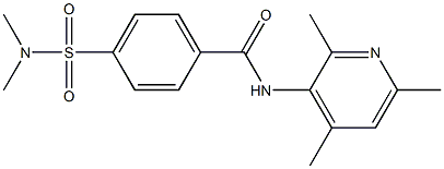 4-(dimethylsulfamoyl)-N-(2,4,6-trimethylpyridin-3-yl)benzamide 化学構造式