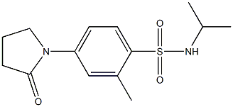 2-methyl-4-(2-oxopyrrolidin-1-yl)-N-propan-2-ylbenzenesulfonamide Structure