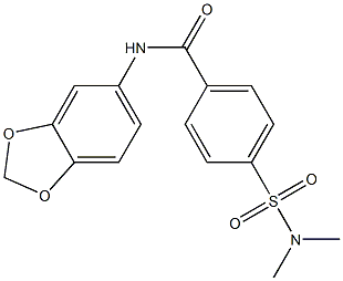 N-(1,3-benzodioxol-5-yl)-4-(dimethylsulfamoyl)benzamide Structure