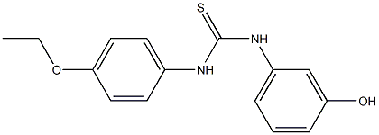 1-(4-ethoxyphenyl)-3-(3-hydroxyphenyl)thiourea,,结构式