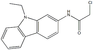 2-chloro-N-(9-ethylcarbazol-2-yl)acetamide 化学構造式