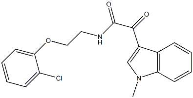 N-[2-(2-chlorophenoxy)ethyl]-2-(1-methylindol-3-yl)-2-oxoacetamide