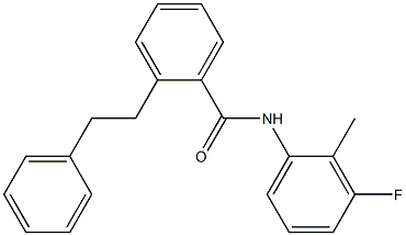 N-(3-fluoro-2-methylphenyl)-2-(2-phenylethyl)benzamide Struktur