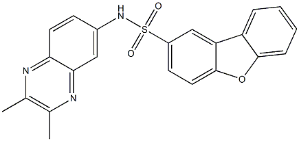N-(2,3-dimethylquinoxalin-6-yl)dibenzofuran-2-sulfonamide