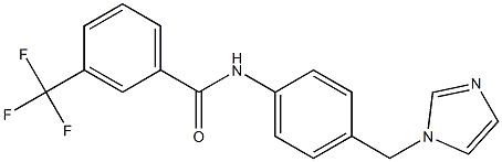 N-[4-(imidazol-1-ylmethyl)phenyl]-3-(trifluoromethyl)benzamide|