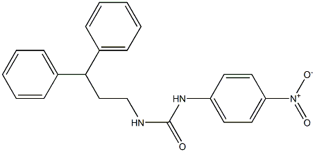 1-(3,3-diphenylpropyl)-3-(4-nitrophenyl)urea Structure