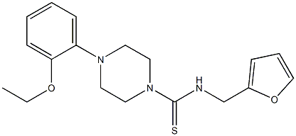 4-(2-ethoxyphenyl)-N-(furan-2-ylmethyl)piperazine-1-carbothioamide Structure