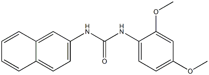 1-(2,4-dimethoxyphenyl)-3-naphthalen-2-ylurea 化学構造式