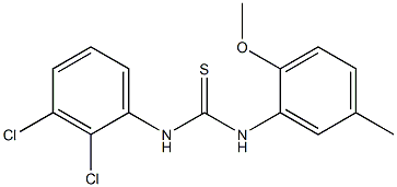 1-(2,3-dichlorophenyl)-3-(2-methoxy-5-methylphenyl)thiourea Structure