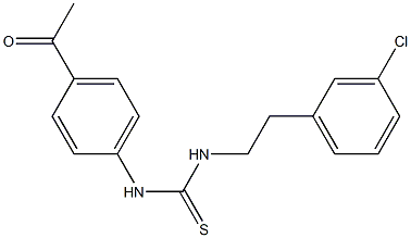 1-(4-acetylphenyl)-3-[2-(3-chlorophenyl)ethyl]thiourea