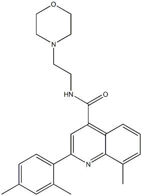 2-(2,4-dimethylphenyl)-8-methyl-N-(2-morpholin-4-ylethyl)quinoline-4-carboxamide|