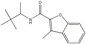 N-(3,3-dimethylbutan-2-yl)-3-methyl-1-benzofuran-2-carboxamide Structure