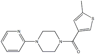 (5-methylthiophen-3-yl)-(4-pyridin-2-ylpiperazin-1-yl)methanone Struktur