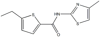 5-ethyl-N-(4-methyl-1,3-thiazol-2-yl)thiophene-2-carboxamide Structure