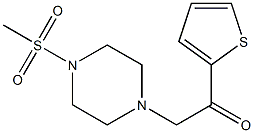 1-(4-methylsulfonylpiperazin-1-yl)-2-thiophen-2-ylethanone