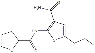 N-(3-carbamoyl-5-propylthiophen-2-yl)oxolane-2-carboxamide Structure