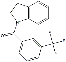 2,3-dihydroindol-1-yl-[3-(trifluoromethyl)phenyl]methanone Structure