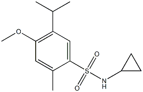 N-cyclopropyl-4-methoxy-2-methyl-5-propan-2-ylbenzenesulfonamide