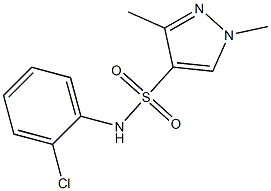  N-(2-chlorophenyl)-1,3-dimethylpyrazole-4-sulfonamide