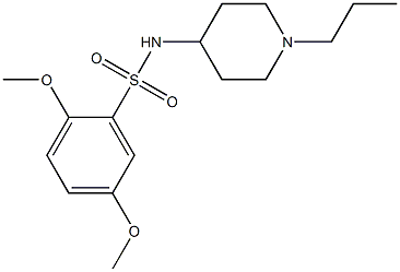 2,5-dimethoxy-N-(1-propylpiperidin-4-yl)benzenesulfonamide Structure