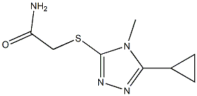 2-[(5-cyclopropyl-4-methyl-1,2,4-triazol-3-yl)sulfanyl]acetamide Structure