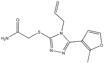 2-[[5-(2-methylfuran-3-yl)-4-prop-2-enyl-1,2,4-triazol-3-yl]sulfanyl]acetamide