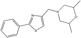 2,6-dimethyl-4-[(2-phenyl-1,3-thiazol-4-yl)methyl]morpholine