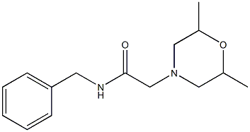 N-benzyl-2-(2,6-dimethylmorpholin-4-yl)acetamide Structure